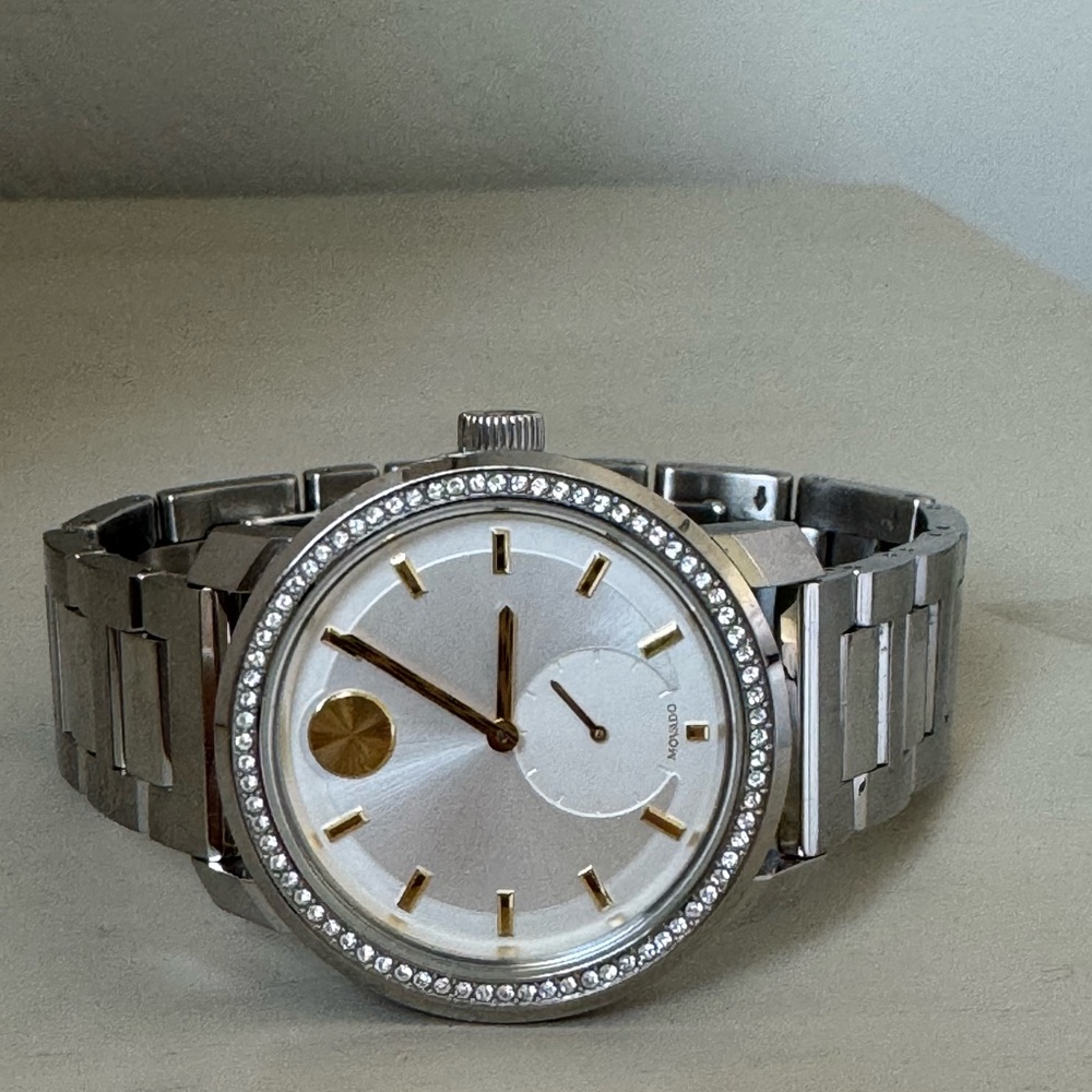 Movado Silver and Gold Women's Watch